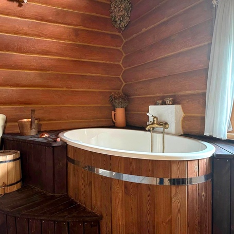 Купель Polar Spa STANDART 68 овальная для 1 человека (термососна светлая)  фото - 6