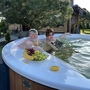 Купель Фурако Polar Spa ELITE 220 круглая с интегрированной печью для 6-8 человек (термососна темная) фото  фото - 10